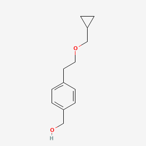 {4-[2-(Cyclopropylmethoxy)ethyl]phenyl}methanol