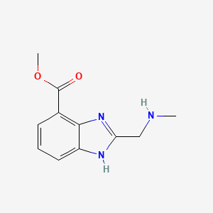 Methyl 2-((methylamino)methyl)-1H-benzo[d]imidazole-7-carboxylate