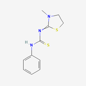 N-(3-Methyl-1,3-thiazolidin-2-ylidene)-N'-phenylthiourea