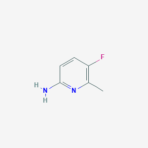 molecular formula C6H7FN2 B008560 2-氨基-5-氟-6-甲基吡啶 CAS No. 110919-71-6