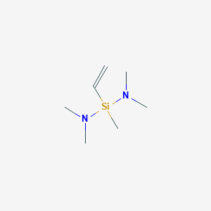 molecular formula C7H18N2Si B085600 Bis(dimethylamino)methylvinylsilane CAS No. 13368-45-1