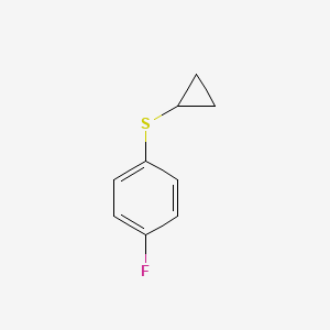 molecular formula C9H9FS B8560111 Cyclopropyl(4-fluorophenyl)sulfane 