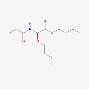 molecular formula C14H25NO4 B8560168 Butyl butoxy[(2-methylacryloyl)amino]acetate CAS No. 89995-73-3