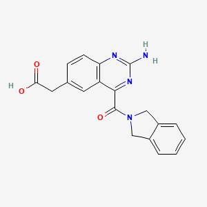2-[2-Amino-4-(isoindoline-2-carbonyl)quinazolin-6-yl]acetic acid