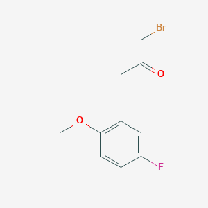 1-Bromo-4-(5-fluoro-2-methoxyphenyl)-4-methylpentan-2-one