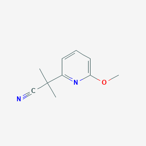 2-(6-Methoxypyridin-2-YL)-2-methylpropanenitrile