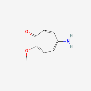 molecular formula C8H9NO2 B8560300 5-Amino-2-methoxy-2,4,6-cycloheptatrien-1-one CAS No. 701-05-3