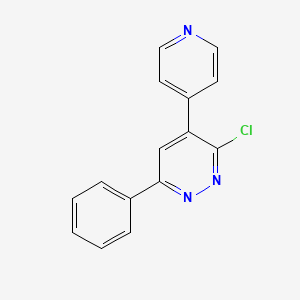 molecular formula C15H10ClN3 B8560327 3-Chloro-6-phenyl-4-(pyridin-4-yl)pyridazine 