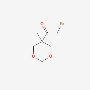 molecular formula C7H11BrO3 B8560378 2-Bromo-1-(5-methyl-1,3-dioxan-5-yl)ethan-1-one CAS No. 81304-71-4