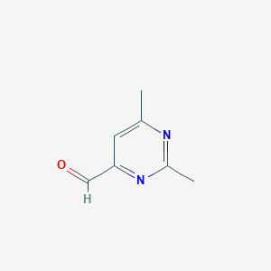 molecular formula C7H8N2O B085604 2,6-Dimethylpyrimidine-4-carbaldehyde CAS No. 1074-39-1