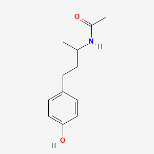 molecular formula C12H17NO2 B8560404 N-[3-(4-Hydroxyphenyl)-1-methylpropyl]acetamide 
