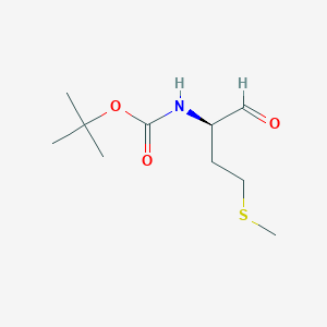 molecular formula C10H19NO3S B8560429 Tert-butyl (1r)-1-formyl-3-(methylsulfanyl)propylcarbamate 