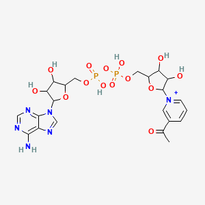 molecular formula C22H29N6O14P2+ B8560446 AcPyAD 