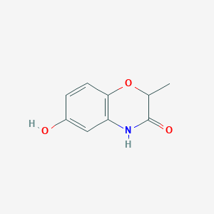 molecular formula C9H9NO3 B8560492 6-Hydroxy-2-methyl-2H-benzo[b][1,4]oxazin-3(4H)-one 