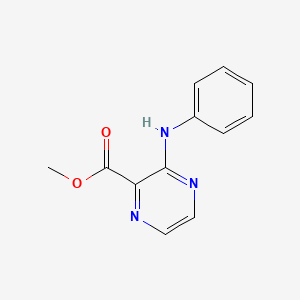 molecular formula C12H11N3O2 B8560503 Methyl 3-anilinopyrazine-2-carboxylate CAS No. 89109-19-3