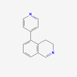 molecular formula C14H12N2 B8560518 5-(Pyridin-4-yl)-3,4-dihydroisoquinoline 