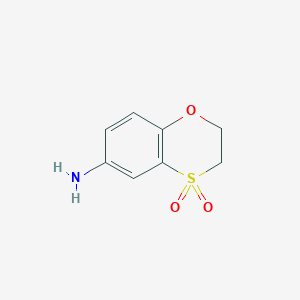 molecular formula C8H9NO3S B8560525 6-Amino-2,3-dihydro-1,4 