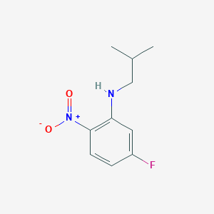 molecular formula C10H13FN2O2 B8560549 N-[isobutyl]2-nitro-5-fluoroaniline 