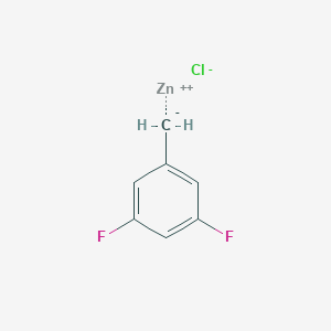 molecular formula C7H5ClF2Zn B8560560 3,5-Difluorobenzylzinc chloride 