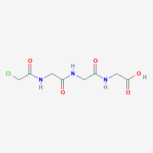 molecular formula C8H12ClN3O5 B8560606 N-(Chloroacetyl)glycylglycylglycine CAS No. 104186-69-8