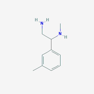 molecular formula C10H16N2 B8560608 beta-Methylamino-beta-(3-methylphenyl)-ethylamine 