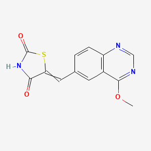5-[(4-Methoxyquinazolin-6-yl)methylidene]-1,3-thiazolidine-2,4-dione