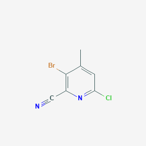 molecular formula C7H4BrClN2 B8560631 3-Bromo-6-chloro-4-methylpicolinonitrile 