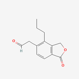 (1-Oxo-4-propyl-1,3-dihydro-2-benzofuran-5-yl)acetaldehyde