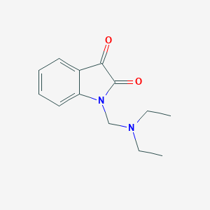 molecular formula C13H16N2O2 B085608 1-[(diethylamino)methyl]-1H-indole-2,3-dione CAS No. 13129-68-5