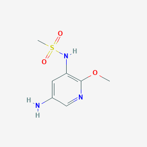 molecular formula C7H11N3O3S B8560845 N-(5-amino-2-methoxypyridin-3-yl)methanesulfonamide 