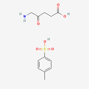 molecular formula C12H17NO6S B8561040 Pentanoic acid, 5-amino-4-oxo-, 4-methylbenzenesulfonate CAS No. 865112-23-8