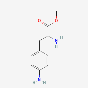 molecular formula C10H14N2O2 B8561047 Methyl 2-amino-3-(4-aminophenyl)propanoate 