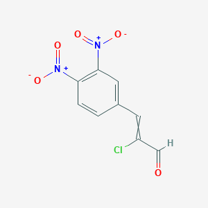 molecular formula C9H5ClN2O5 B8561054 2-Chloro-3-(3,4-dinitrophenyl)prop-2-enal CAS No. 58297-32-8