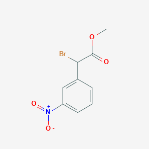 molecular formula C9H8BrNO4 B8561069 Methyl bromo(3-nitrophenyl)acetate CAS No. 59511-05-6