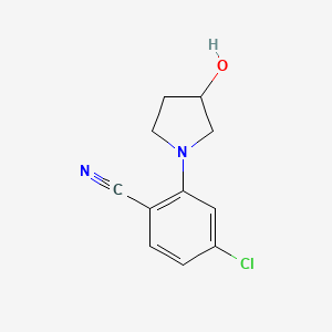 4-Chloro-2-(3-hydroxypyrrolidin-1-yl)benzonitrile