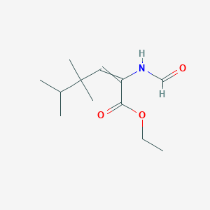 Ethyl 2-formamido-4,4,5-trimethylhex-2-enoate