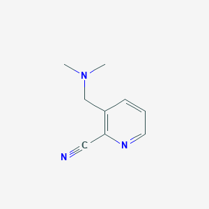 molecular formula C9H11N3 B8561361 3-(N,N-Dimethylamino)methylpyridine-2-carbonitrile 