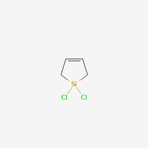 molecular formula C4H6Cl2Si B8561411 1,1-Dichloro-1-silacyclo-3-pentene CAS No. 872-46-8