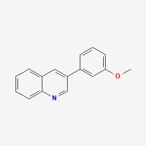 molecular formula C16H13NO B8561416 3-(3-Methoxyphenyl)quinoline 