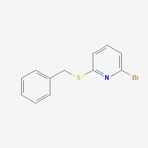 molecular formula C12H10BrNS B8561445 2-Benzylthio-6-bromopyridine 