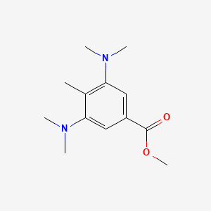 molecular formula C13H20N2O2 B8561454 Methyl 3,5-bis(dimethylamino)-4-methylbenzoate CAS No. 61544-34-1