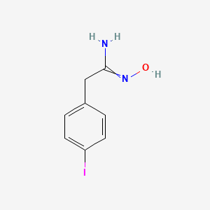 molecular formula C8H9IN2O B8561512 N-Hydroxy-2-(4-iodophenyl)acetimidamide CAS No. 176860-58-5
