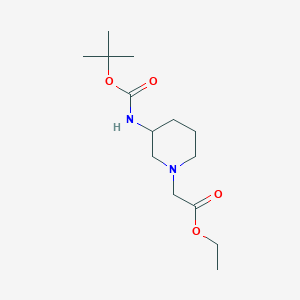 Ethyl 2-(3-((tert-butoxycarbonyl)amino)piperidin-1-yl)acetate