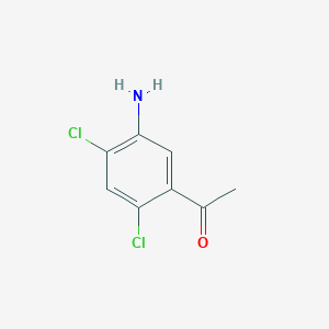1-(5-Amino-2,4-dichlorophenyl)ethan-1-one