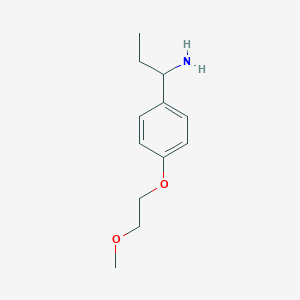 1-(4-(2-Methoxyethoxy)phenyl)propan-1-amine