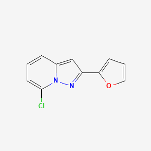 7-Chloro-2-(2-furyl)pyrazolo[1,5-a]pyridine