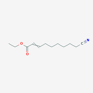 molecular formula C12H19NO2 B8561609 Ethyl 9-cyanonon-2-enoate CAS No. 55164-12-0