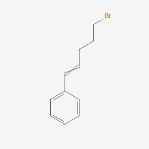 molecular formula C11H13Br B8561612 Benzene, (5-bromo-1-pentenyl)- 