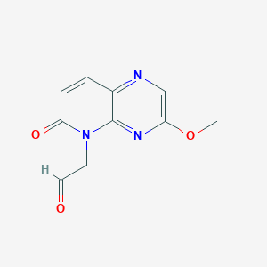 (3-methoxy-6-oxopyrido(2,3-b)pyrazin-5(6H)-yl)acetaldehyde