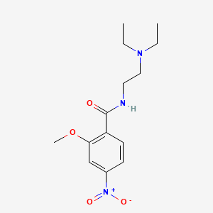 molecular formula C14H21N3O4 B8561652 4-nitro-N-(2-diethylamino-ethyl)-2-methoxy-benzamide CAS No. 476615-23-3